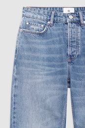 ANINE BING Bruno Jean - Destructed Antique Blue - Detail View