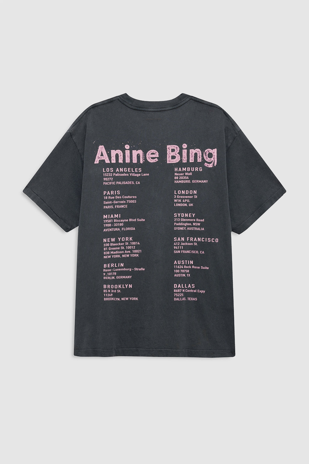 Cade Tee Palm - Washed Black View 4