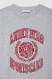 ANINE BING Cade Tee Collegiate - Grey - detail view