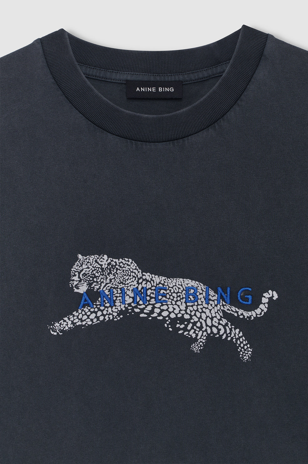Cade Tee Anine Bing - Washed White Leopard View 4