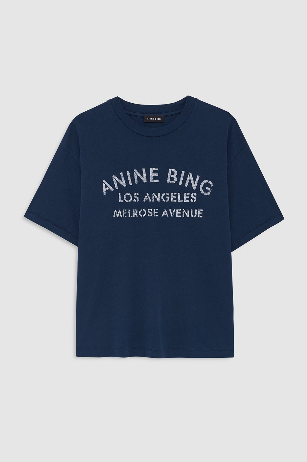 Cade Tee Anine Bing - Washed White Leopard View 3