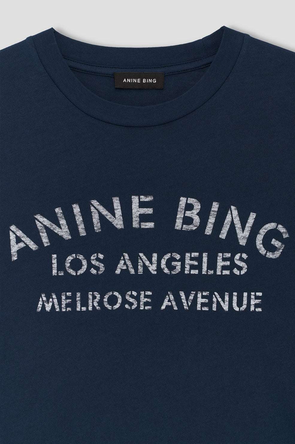 Cade Tee Anine Bing - Washed White Leopard View 4