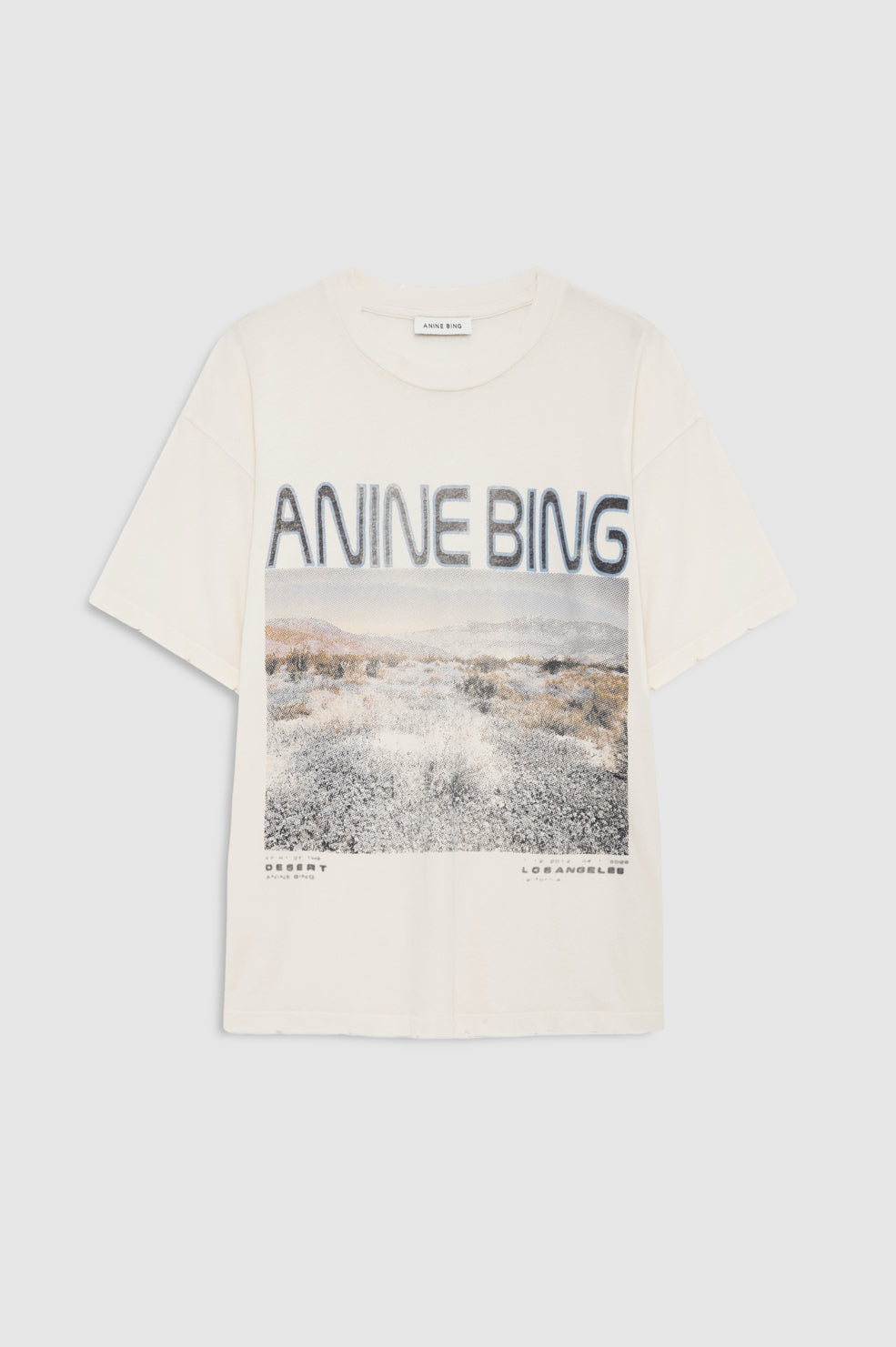 ANINE BING Cade Tee Wildflowers - Off White - front view