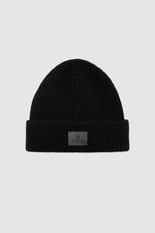 ANINE BING Carley Beanie - Black Cashmere - front view