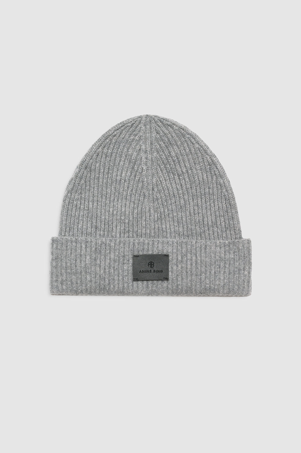 Carley Beanie - Medium Heather Grey Cashmere View 1