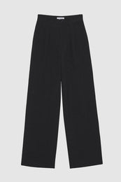 ANINE BING Carrie Pant - Black Linen Blend