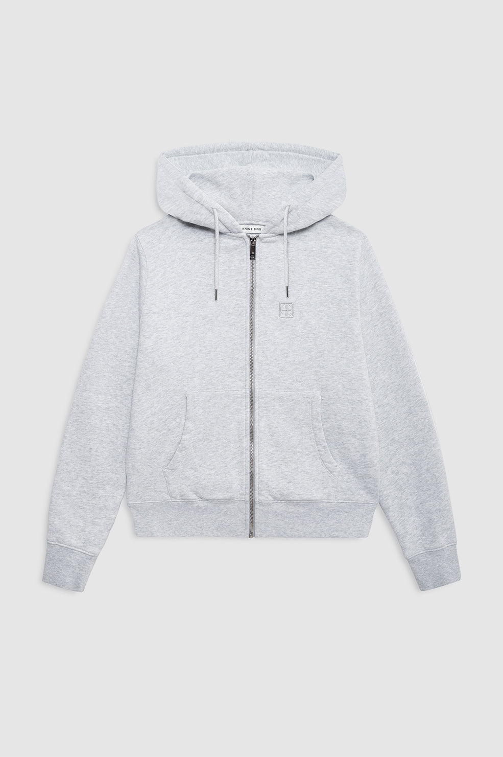 Casper Zip Up Bing - Grey Melange View 3