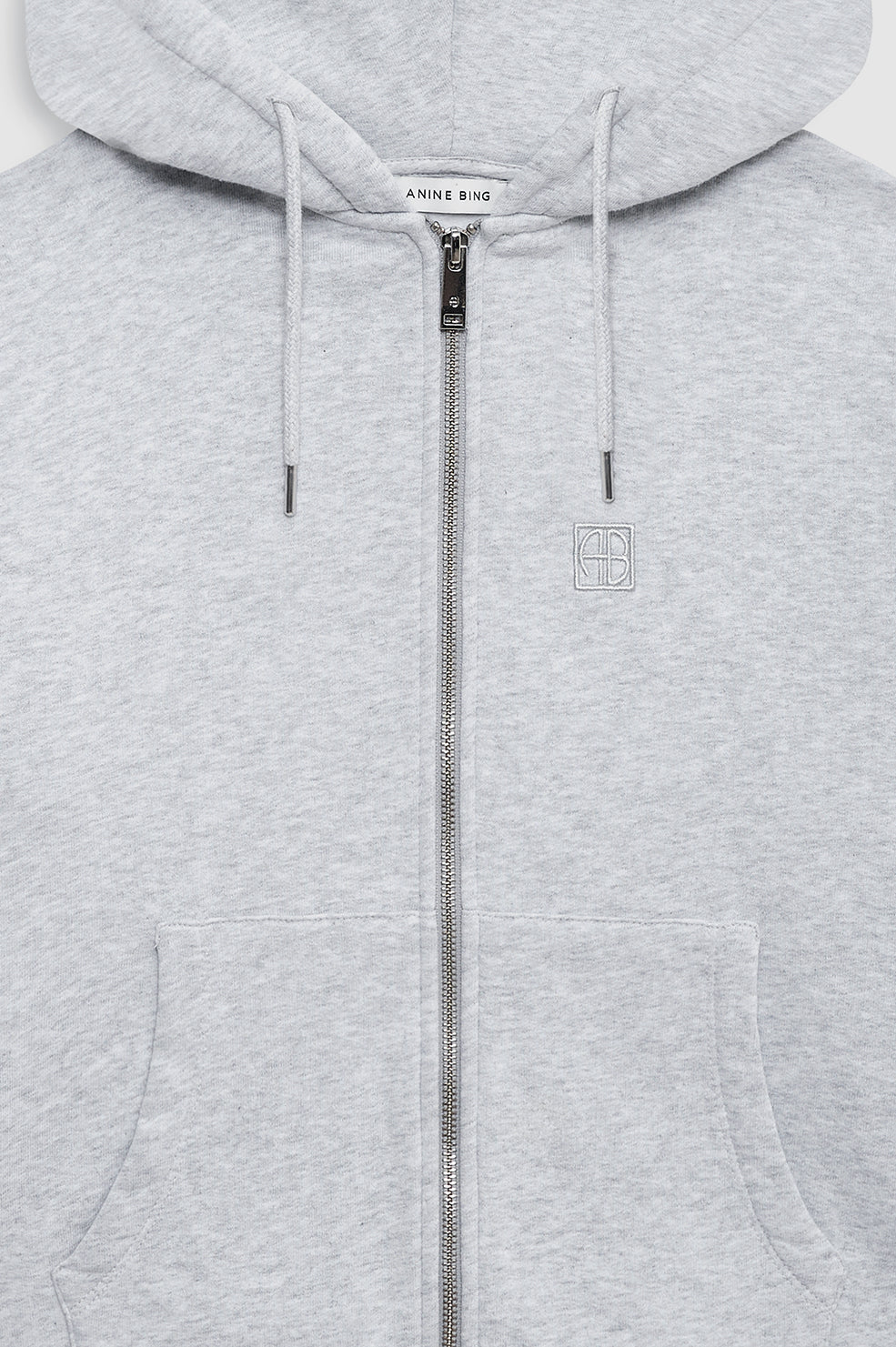 Casper Zip Up Bing - Grey Melange View 4