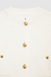 ANINE BING Christa Cardigan - Ivory - detail view