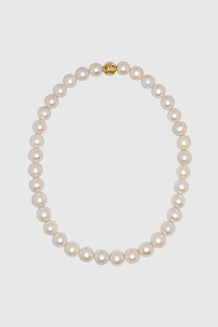 ANINE BING Classic Pearl Choker - Gold