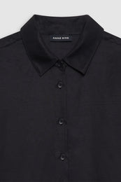 ANINE BING Coco Shirt - Black - Detail View 