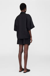 ANINE BING Coco Shirt - Black - On Model Back 