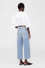 ANINE BING Coco Shirt - Ivory - On Model Back 