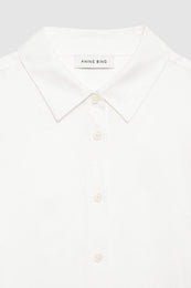 ANINE BING Coco Shirt - Ivory - Detail View 