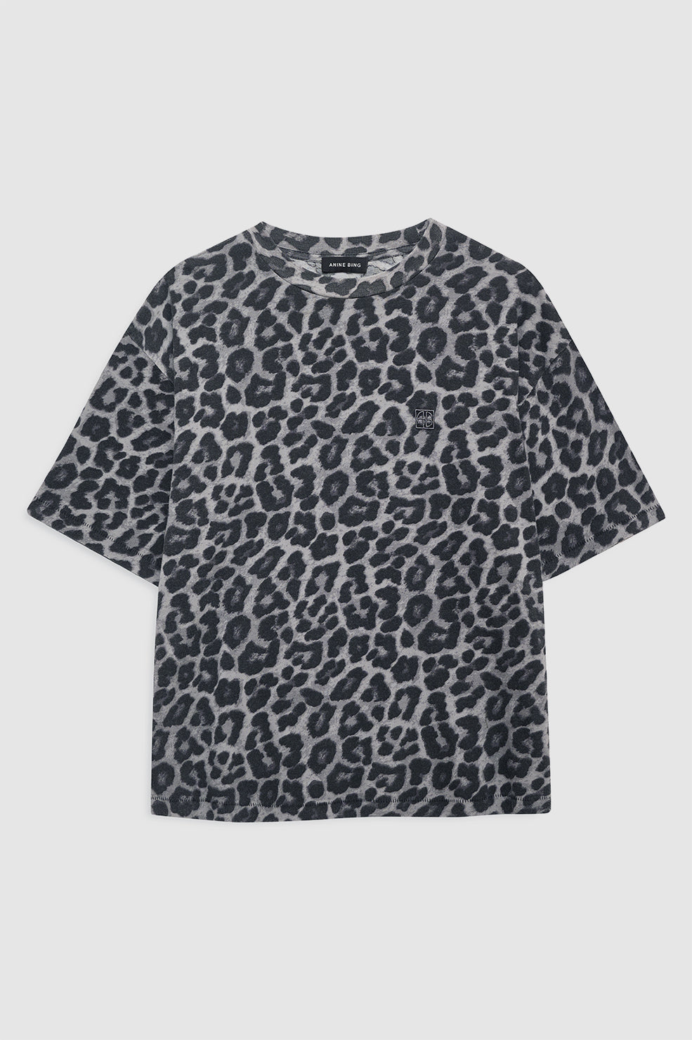Cohen Tee - Grey Leopard View 3