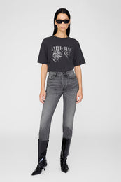 ANINE BING Cohen Tee - Washed Black - On Model Front