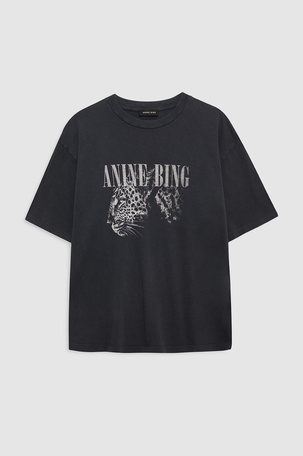 featured-img|ANINE BING Cohen Tee - Washed Black - Front View