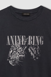 ANINE BING Cohen Tee - Washed Black - Detail View