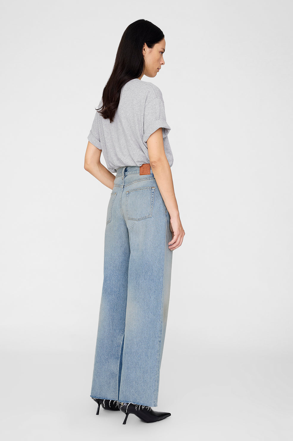 Cohen Tee Los Angeles Stencil - Medium Heather Grey View 2