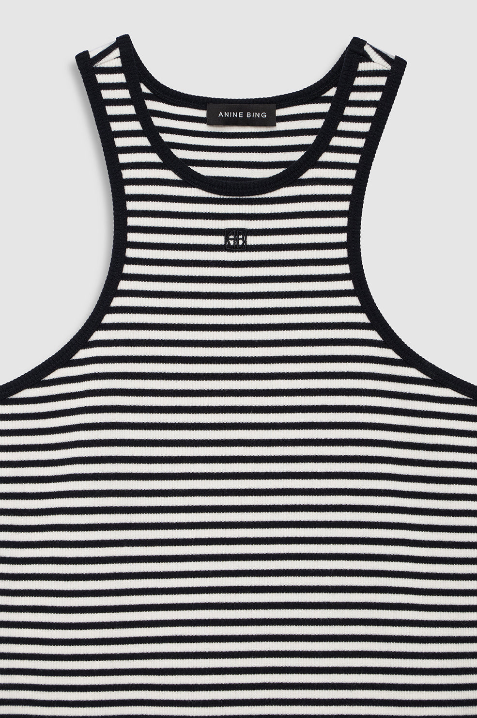 Cole Dress - White And Black Mini Stripe View 4