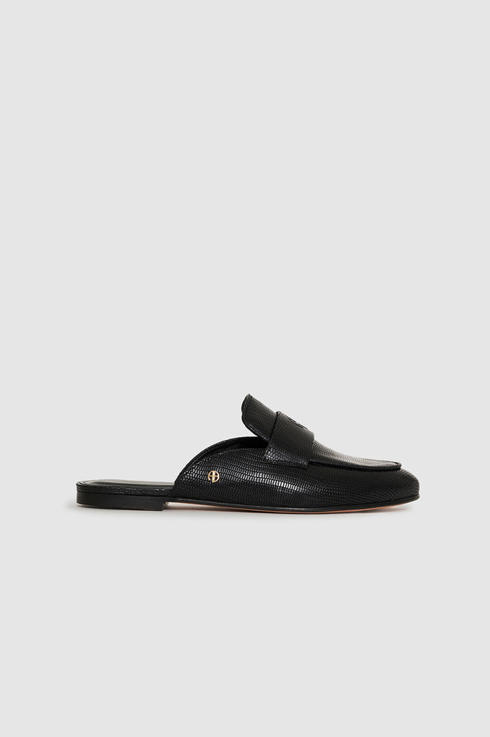 Corrine Mules - Mini Embossed Black 36