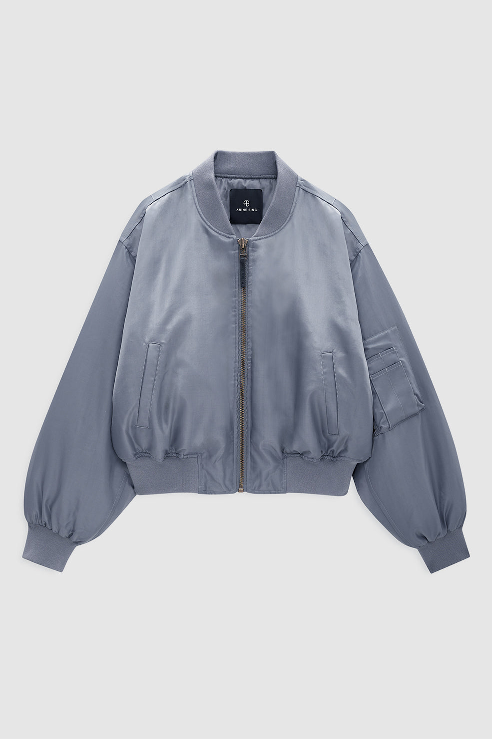 Cropped Leon Bomber - Dark Grey View 3