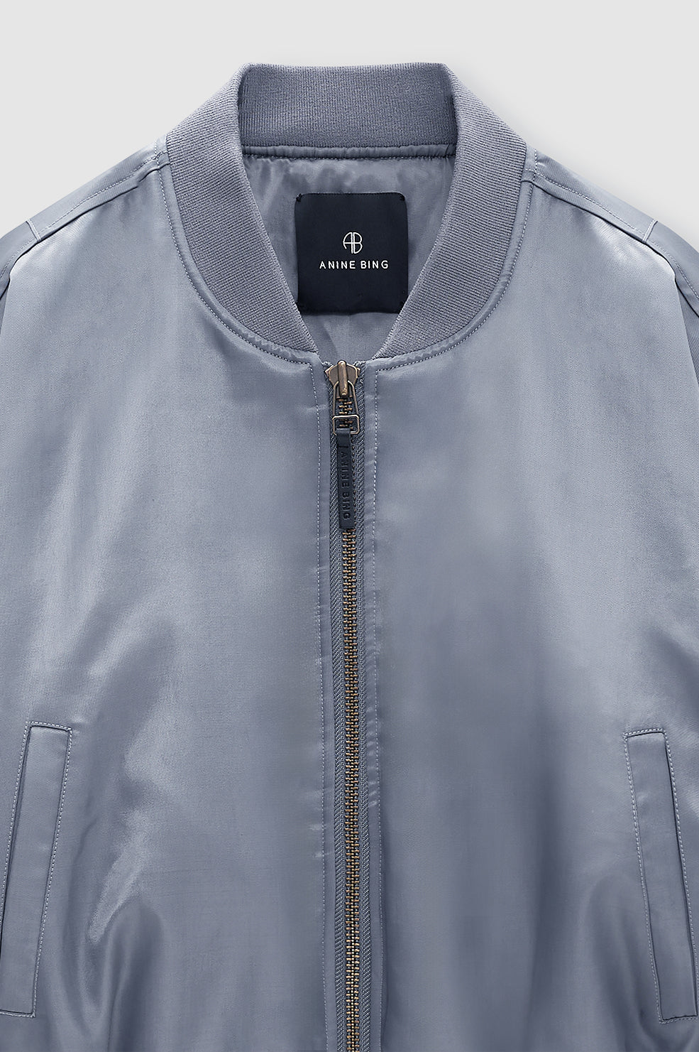 Cropped Leon Bomber - Dark Grey View 4