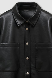 ANINE BING Dante Shirt - Black - detail view