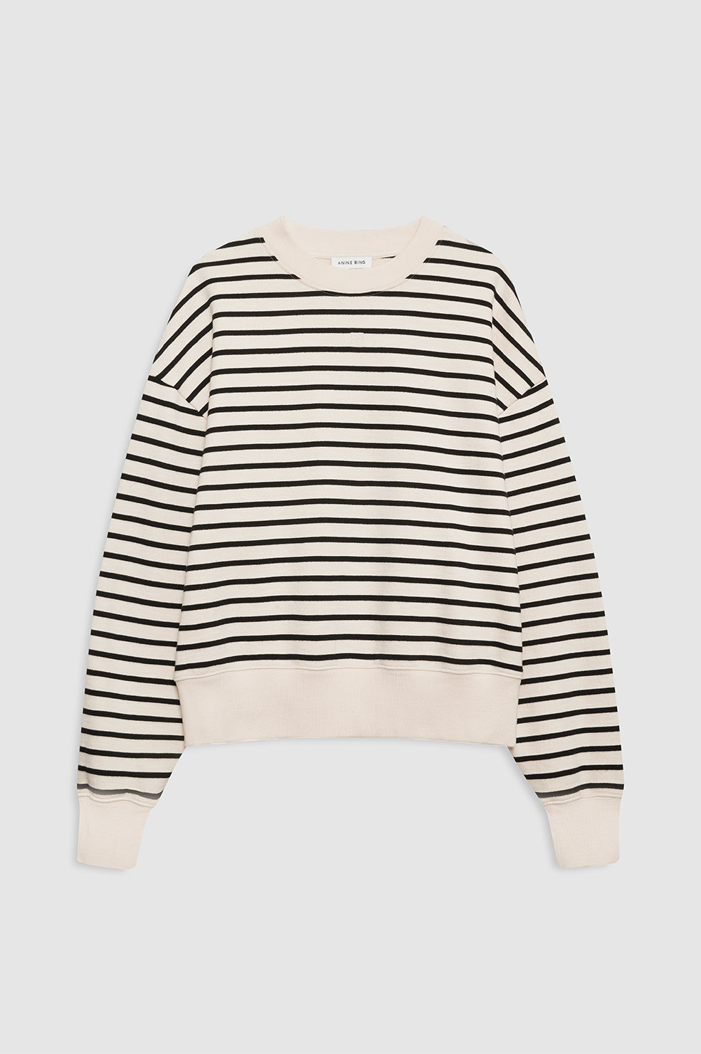 Dean Sweatshirt - Black Stripe French Terry View 3