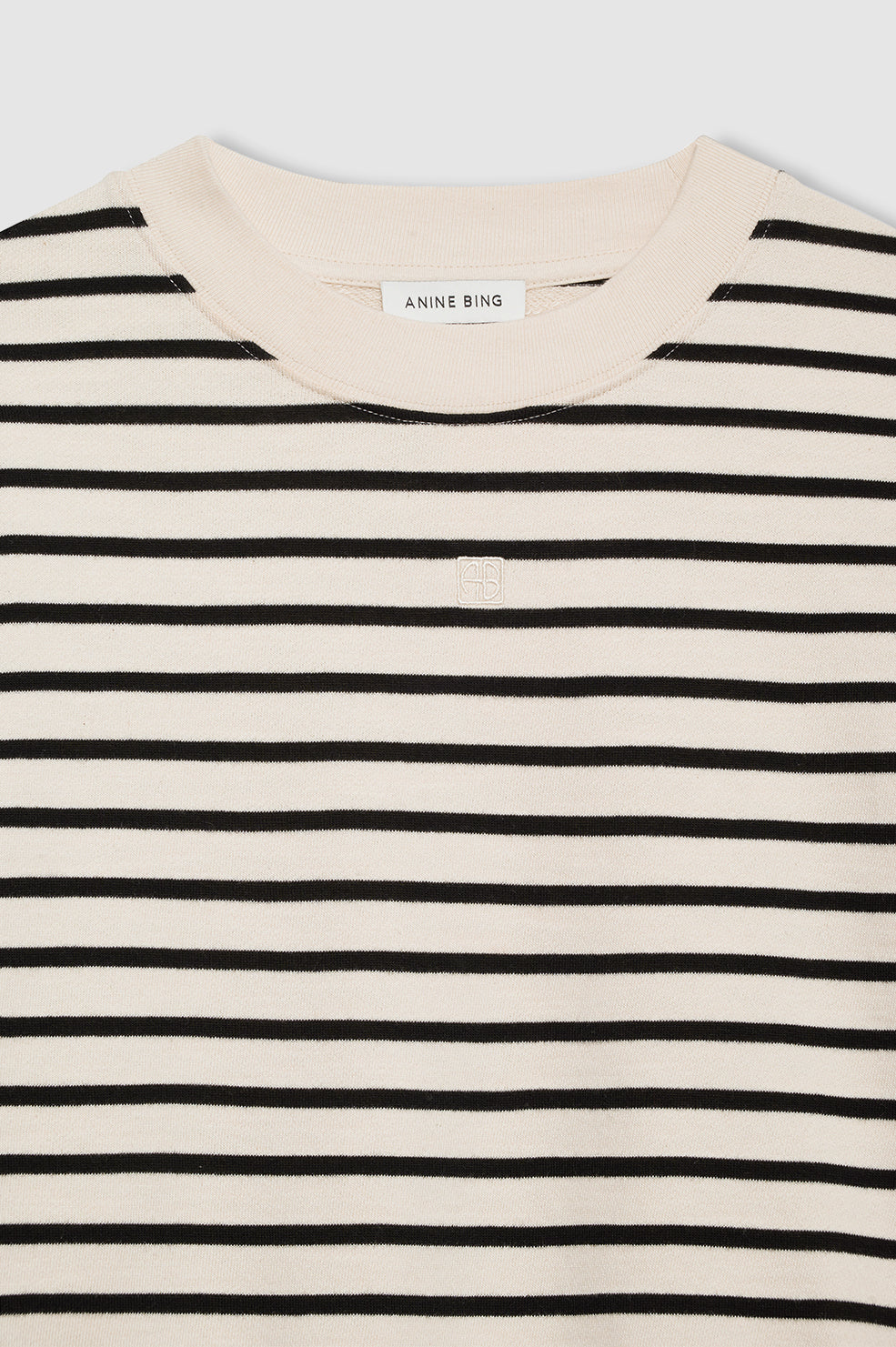 Dean Sweatshirt - Black Stripe French Terry View 4