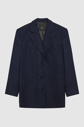 ANINE BING Declan Blazer - Navy Pinstripe