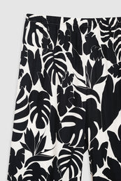 ANINE BING Elain Pant - Black Bird Of Paradise - Detail View 