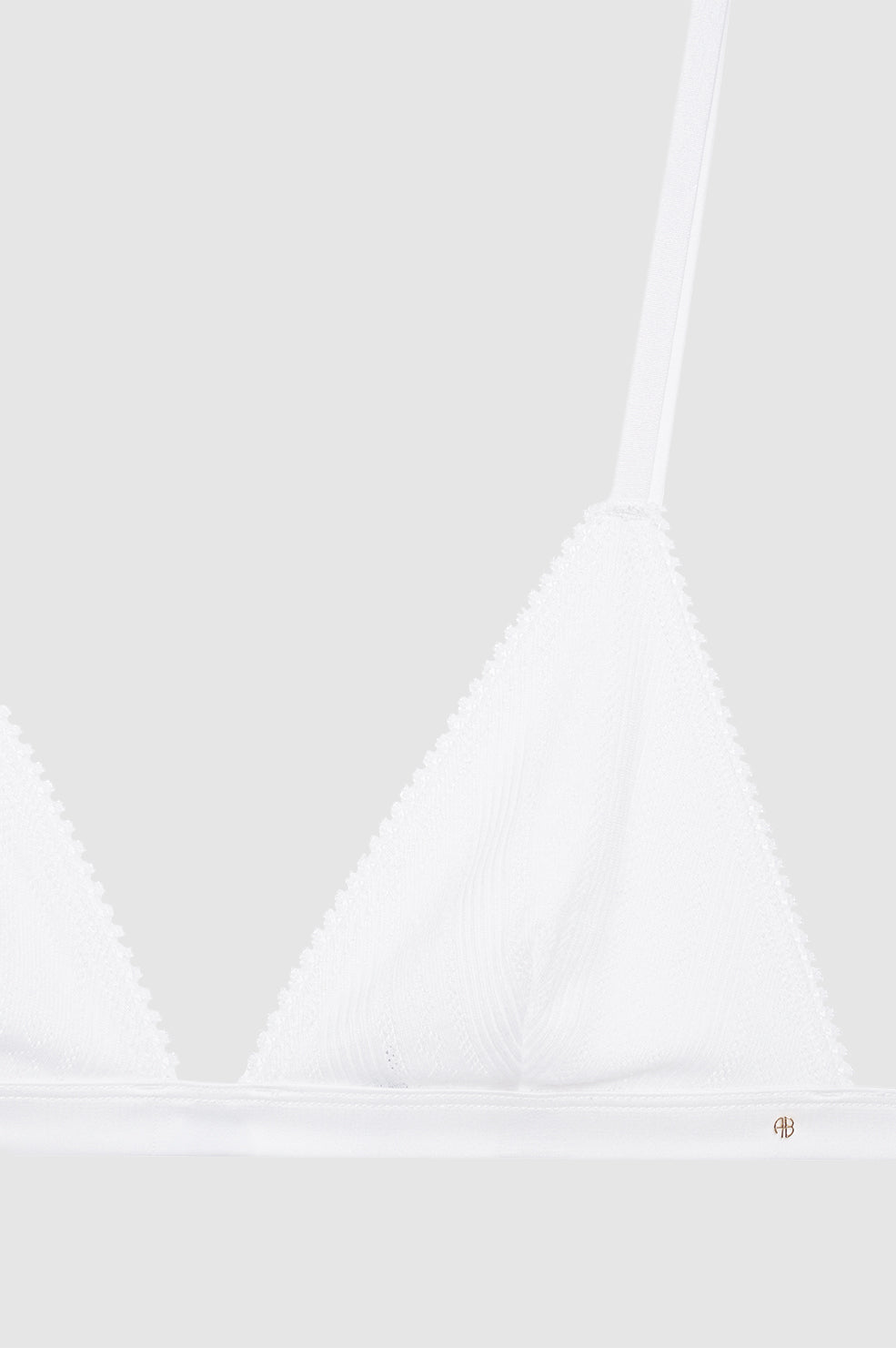 ANINE BING Eldra Bra - Off White - Detail View 
