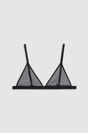ANINE BING Eldra Bralette - Black Geometric Lace
