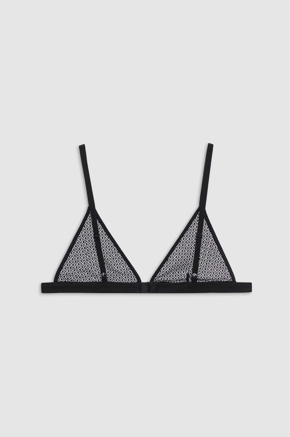 ANINE BING Eldra Bralette - Black Geometric Lace