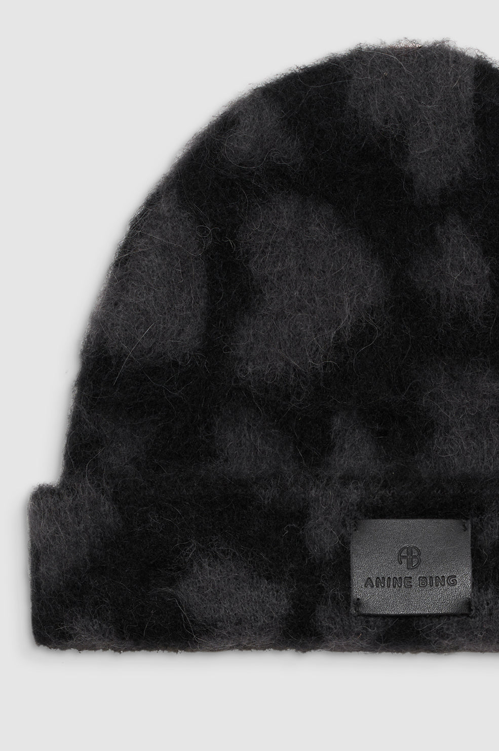 Elia Beanie - Grey Leopard View 3