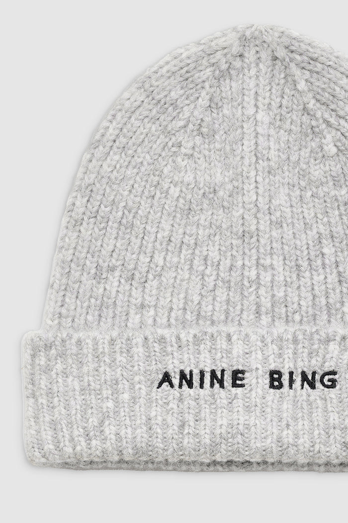 ANINE BING Elia Beanie - Light Heather Grey