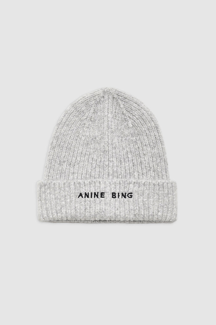 ANINE BING Elia Beanie - Light Heather Grey