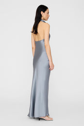 ANINE BING Eliana Dress - Pastel Blue - On Model Back 