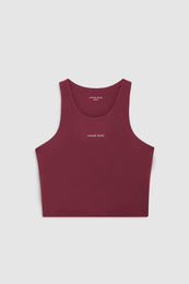 ANINE BING Elina Bra - Burgundy - on model front view