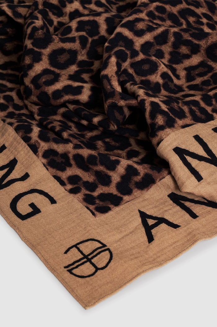 ANINE BING Eliza Sarong - Tan And Brown Leopard