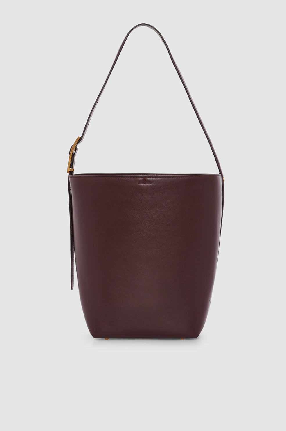 Elly Bucket Bag Grained Leather - Fig View 3