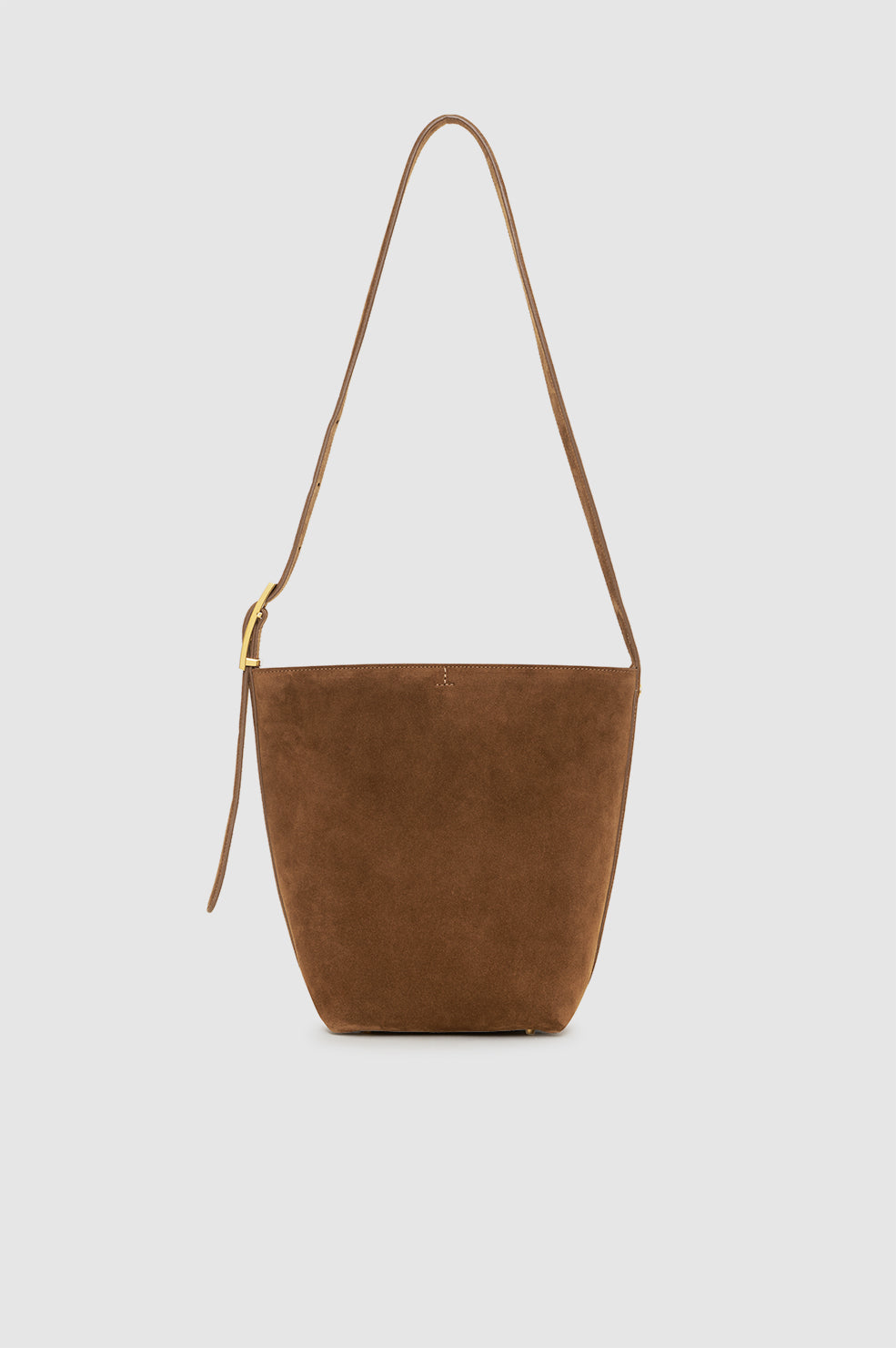 Elly Medium Bucket Bag Grained Leather - Black View 3