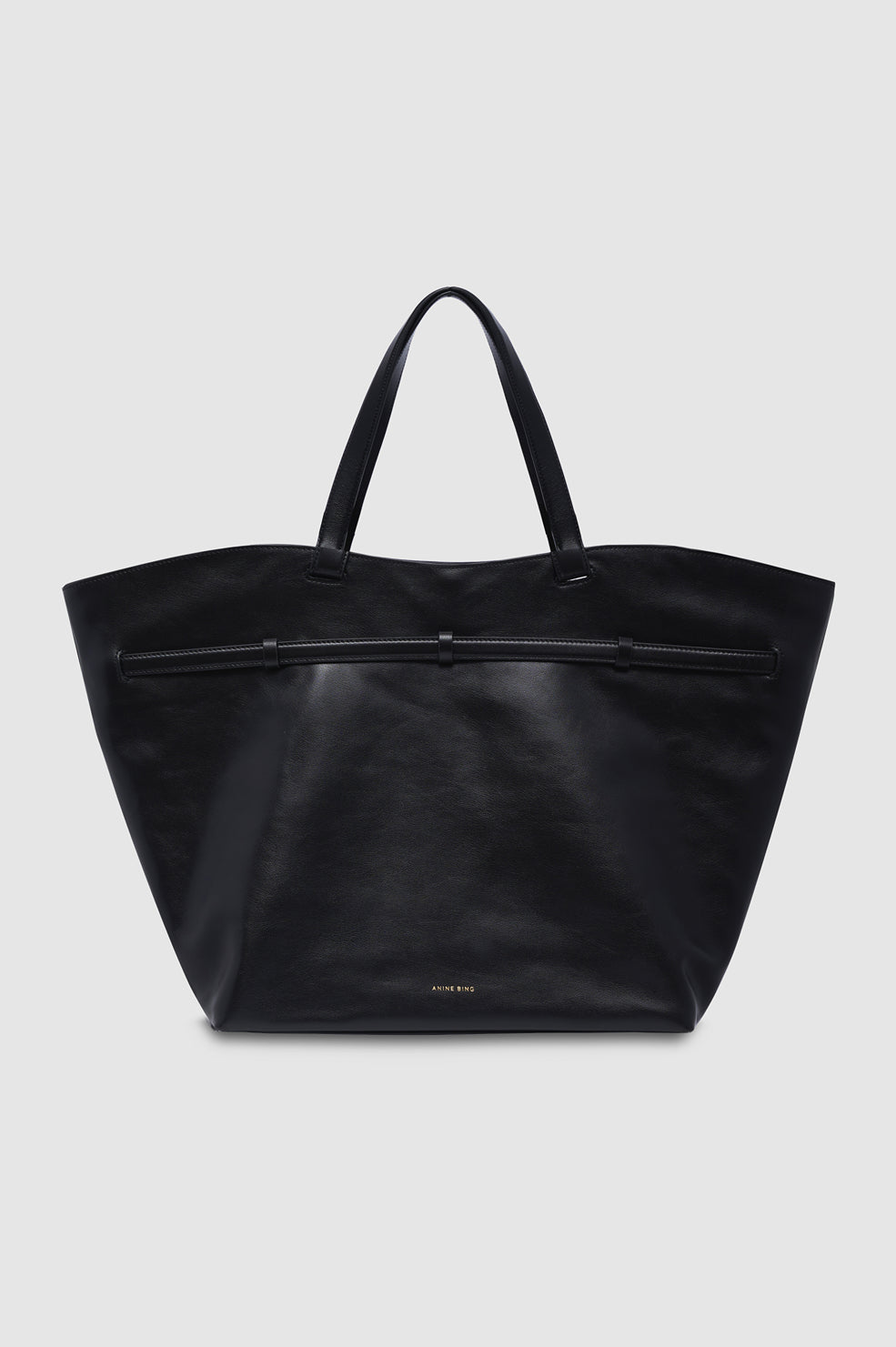 Elly Tote Grained Leather - Black