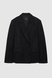 ANINE BING Evalyn Blazer - Black - front view