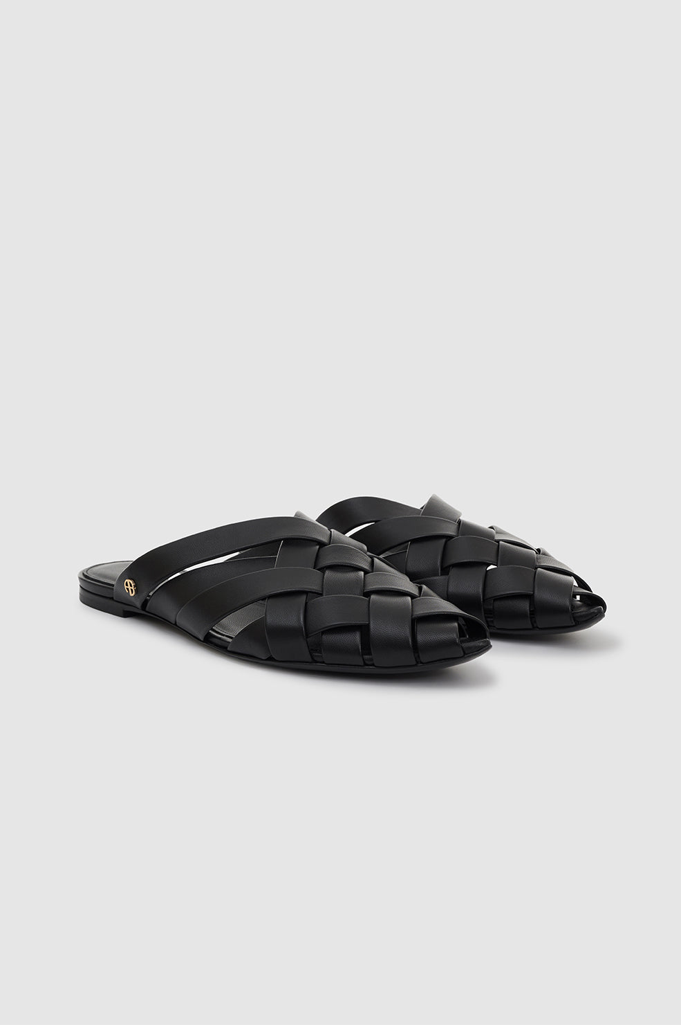 ANINE BING Eve Flats - Black