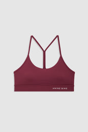 ANINE BING Eve Bra - Burgundy front view