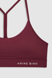 ANINE BING Eve Bra - Burgundy detail view