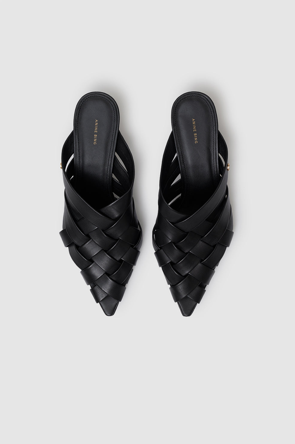 ANINE BING Eve Mules - Black