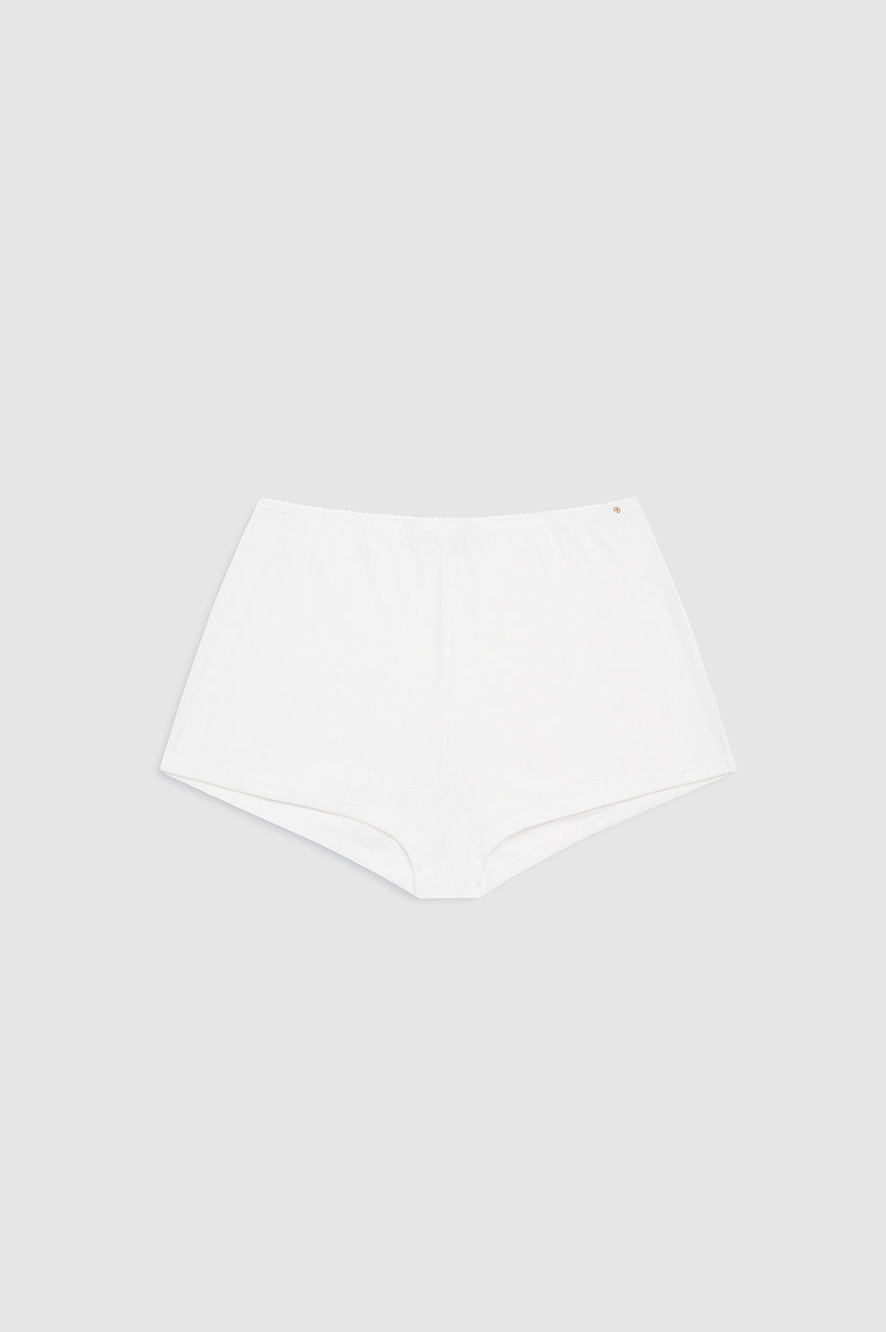 ANINE BING Fran Boyshort - Off White - Front View 